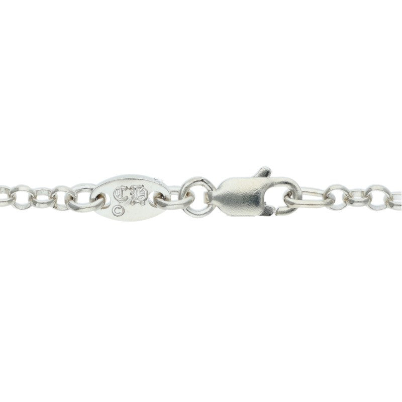 Chrome Hearts Silver Roll Chain Necklace Size 18INCH