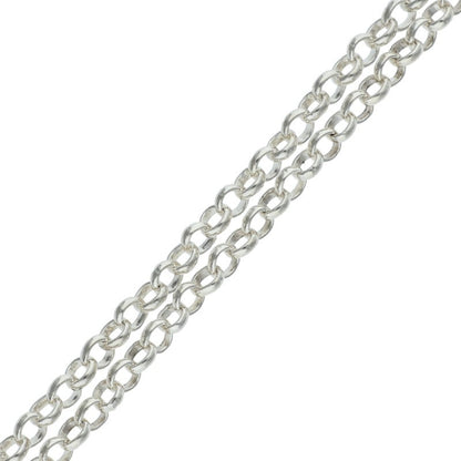 Chrome Hearts Silver Roll Chain Necklace Size 18INCH
