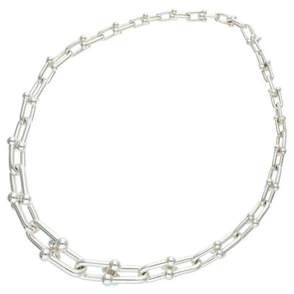 TIFFANY&Co. HardWear Graduated Silver Necklace Size 18INCH