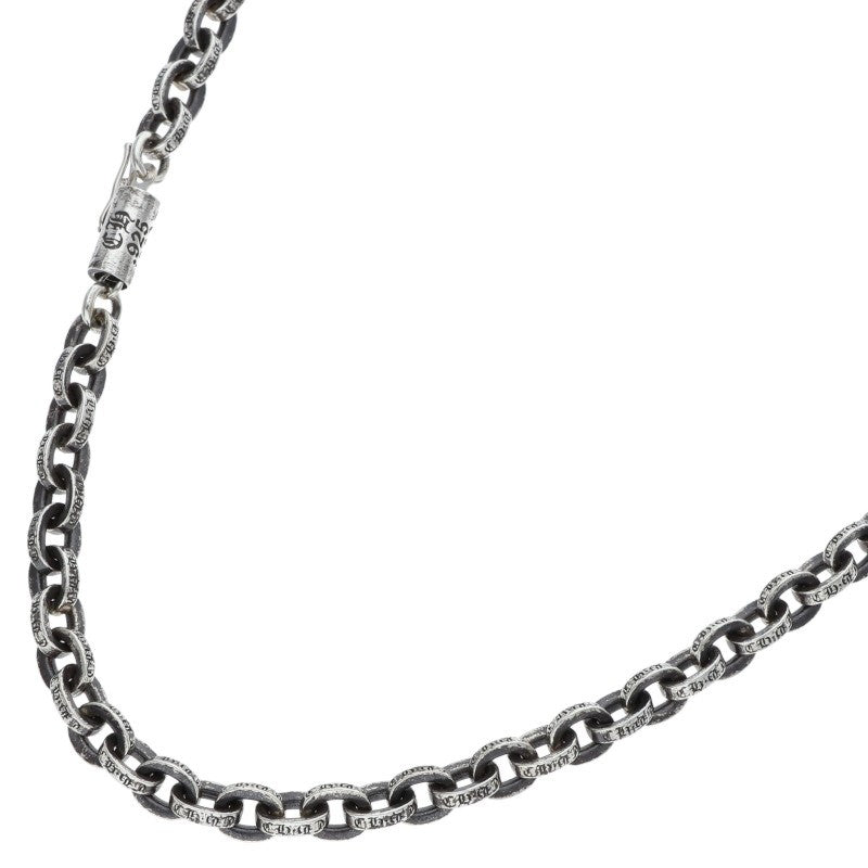Chrome Hearts 925 Silver Paper Chain Necklace Size 24
