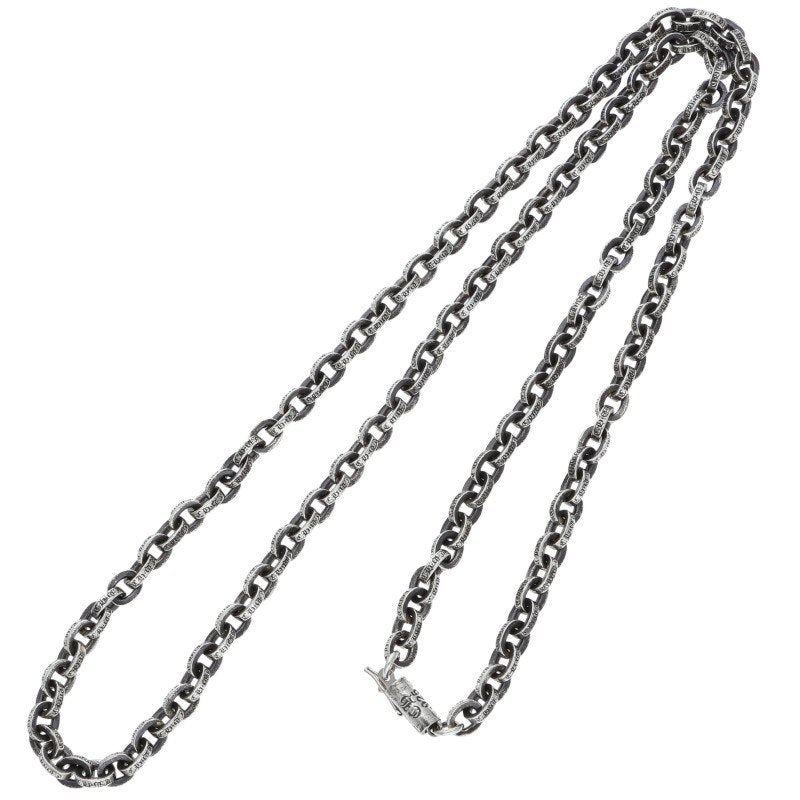 Chrome Hearts 925 Silver Paper Chain Necklace Size 24