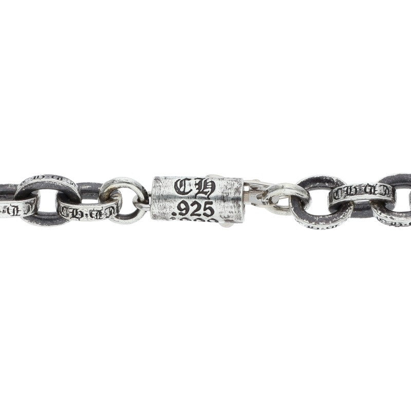 Chrome Hearts 925 Silver Paper Chain Necklace Size 24