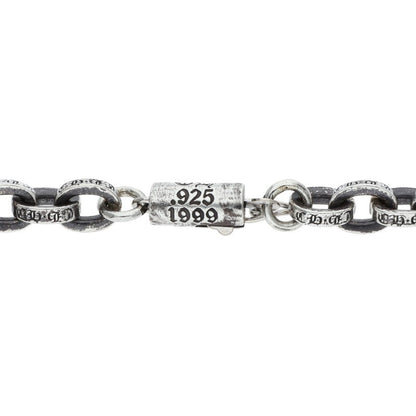 Chrome Hearts 925 Silver Paper Chain Necklace Size 24