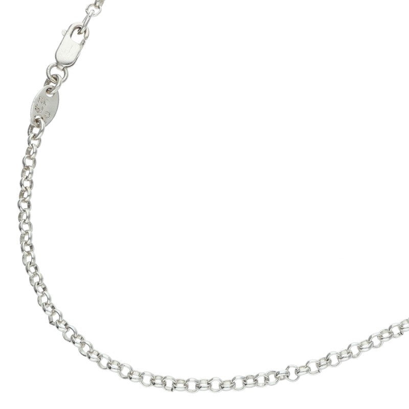 Chrome Hearts Roll Chain Necklace Silver Size 18INCH