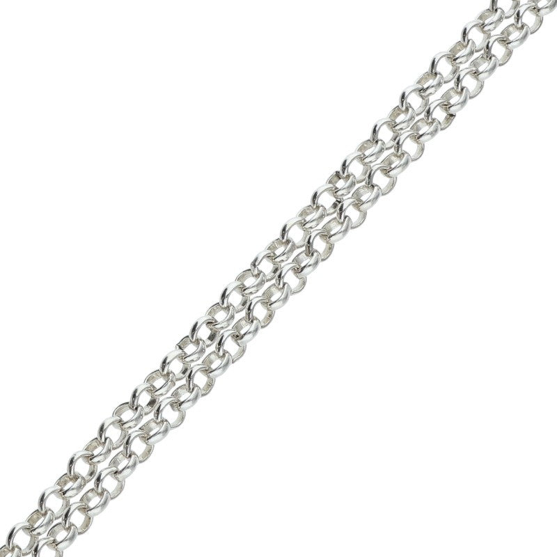 Chrome Hearts Roll Chain Necklace Silver Size 18INCH