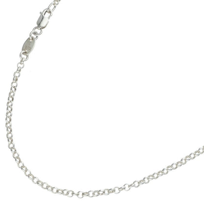 Chrome Hearts 925 Silver Roll Chain Necklace Size 18INCH