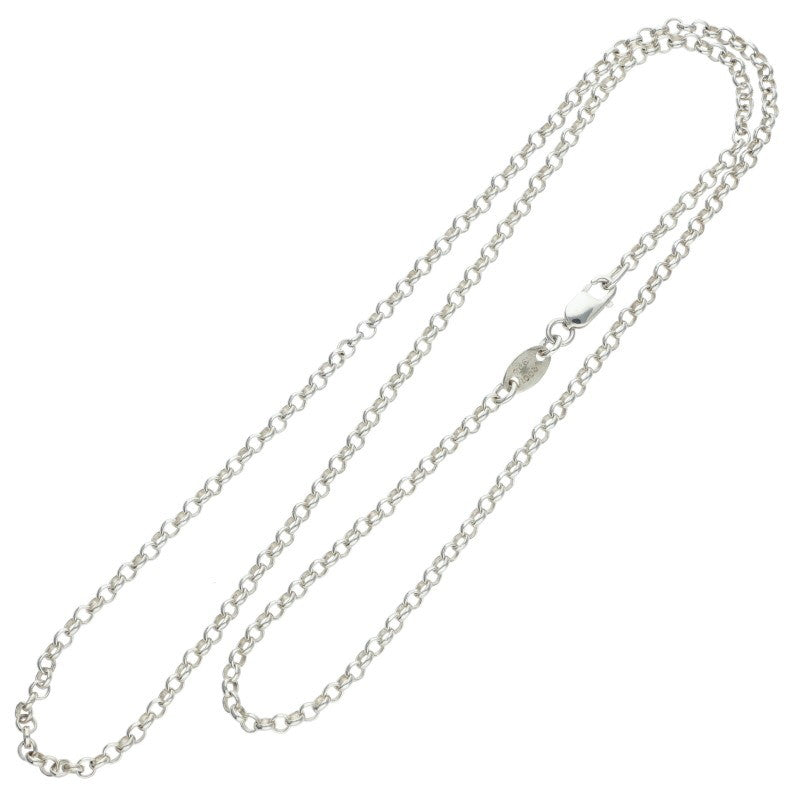 Chrome Hearts 925 Silver Roll Chain Necklace Size 18INCH