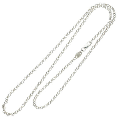 Chrome Hearts 925 Silver Roll Chain Necklace Size 18INCH