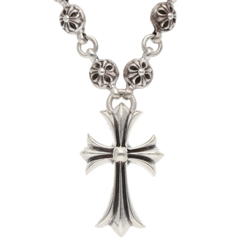 Chrome Hearts Small CH Cross Ball Chain Necklace Size 20 Inch