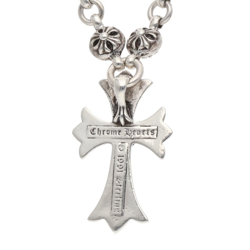 Chrome Hearts Small CH Cross Ball Chain Necklace Size 20 Inch