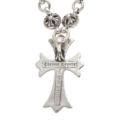 Chrome Hearts Small CH Cross Ball Chain Necklace Size 20 Inch