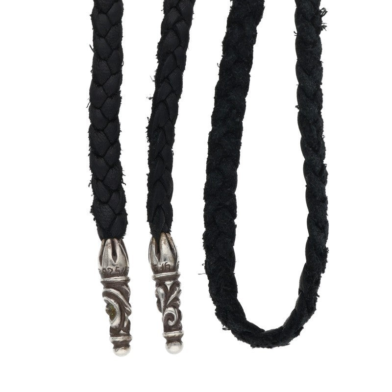 Chrome Hearts Scroll Leather Braid Necklace Size ONE Multi