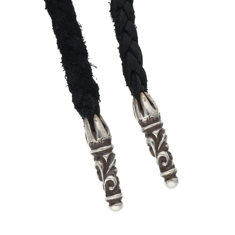 Chrome Hearts Scroll Leather Braid Necklace Size ONE Multi
