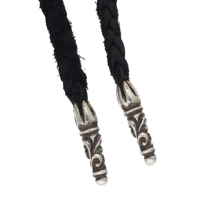 Chrome Hearts Scroll Leather Braid Necklace Size ONE Multi