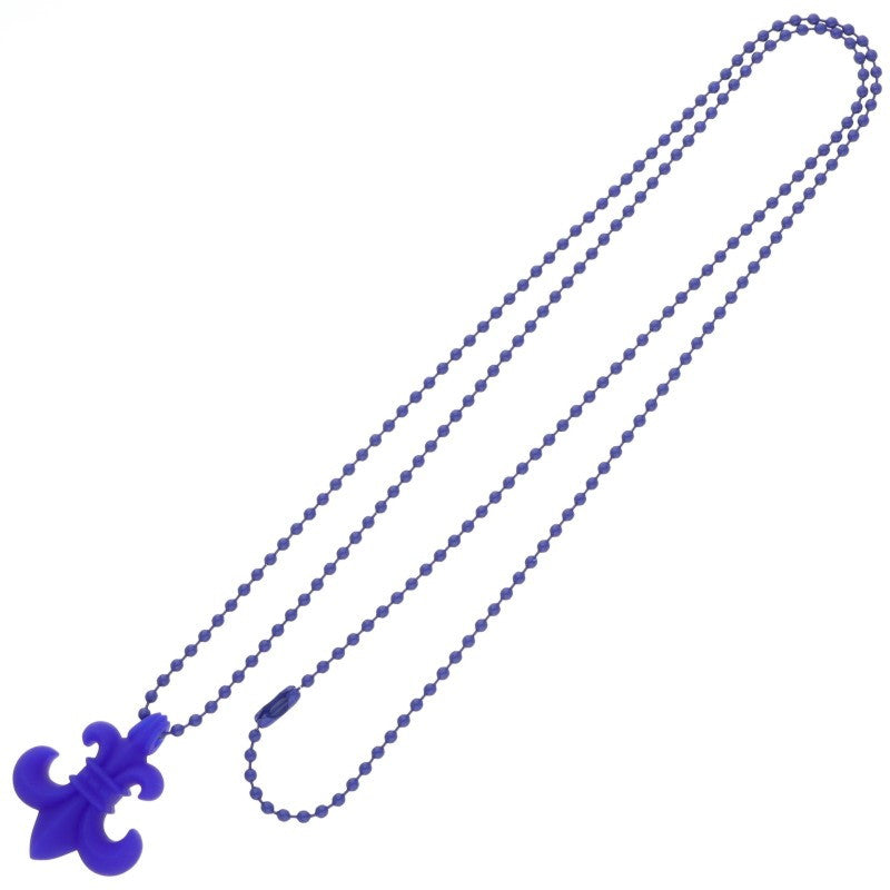 Chrome Hearts Rubber BS Fleur Necklace Blue