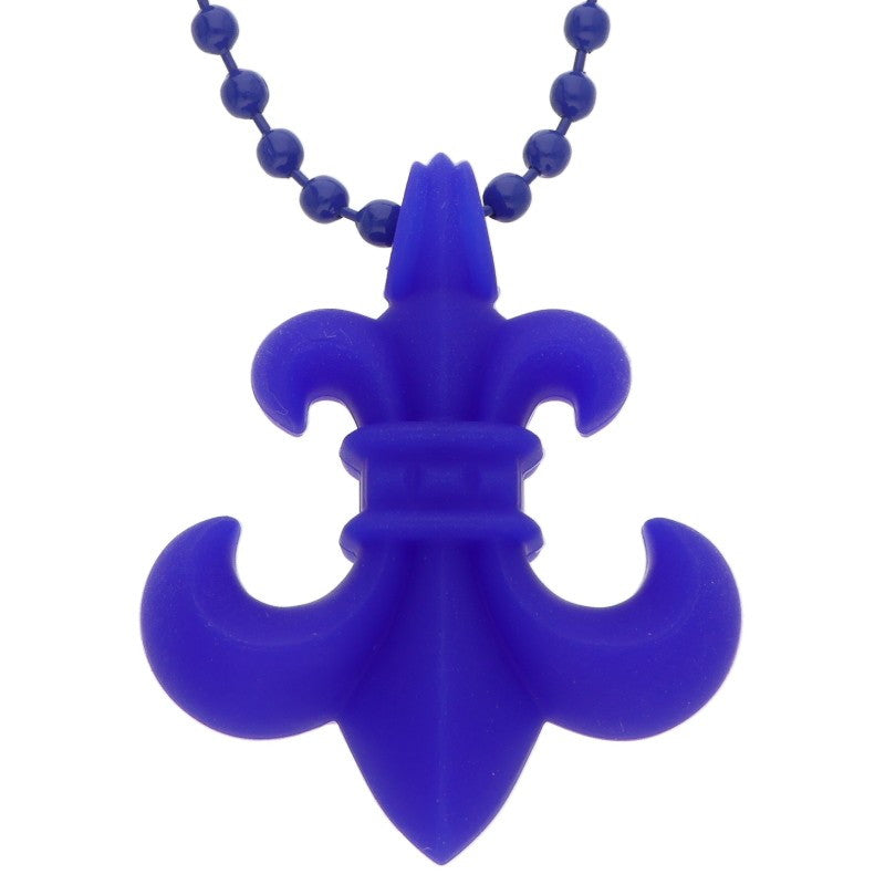 Chrome Hearts Rubber BS Fleur Necklace Blue