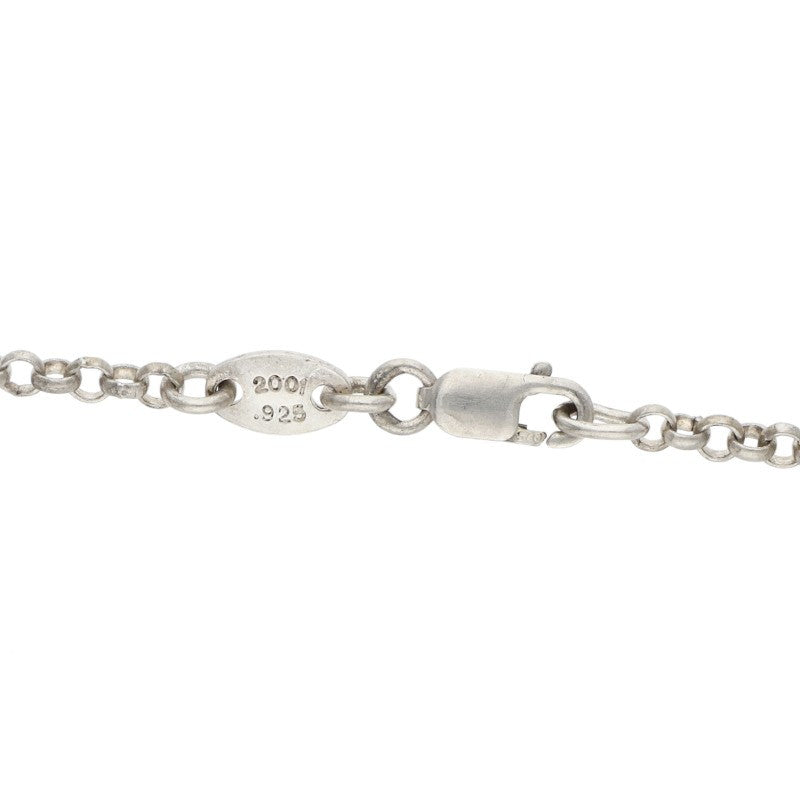 Chrome Hearts Silver Roll Chain Necklace Size 16INCH