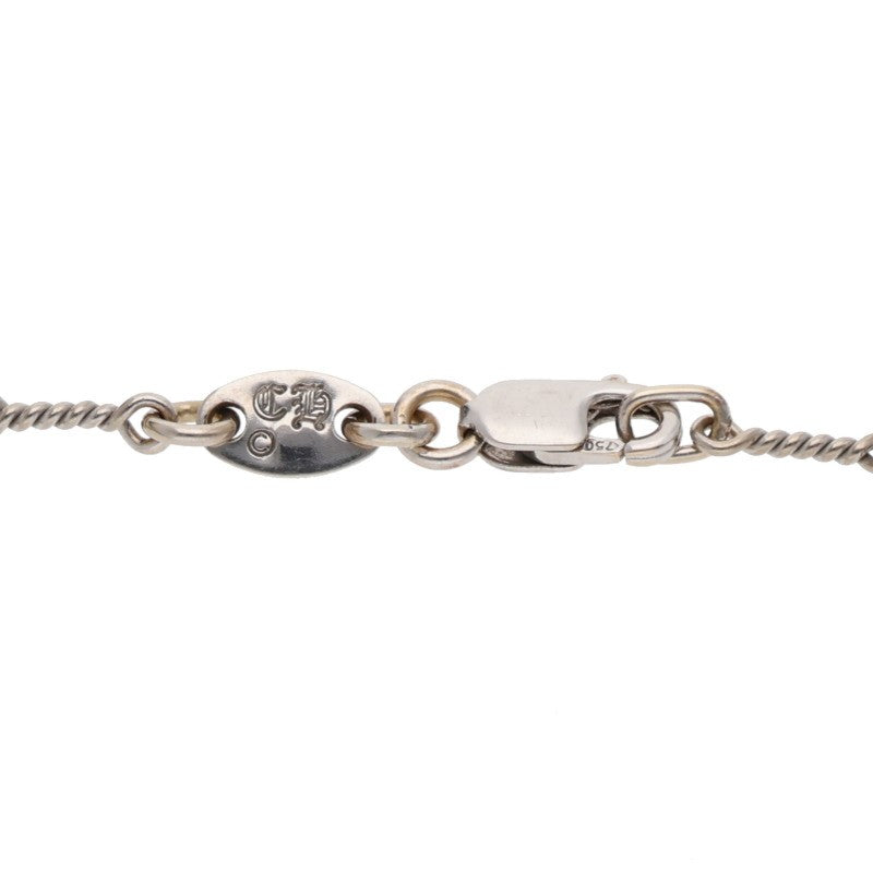 Chrome Hearts 18KWG T18 Twist Chain Necklace Size 18 Inch