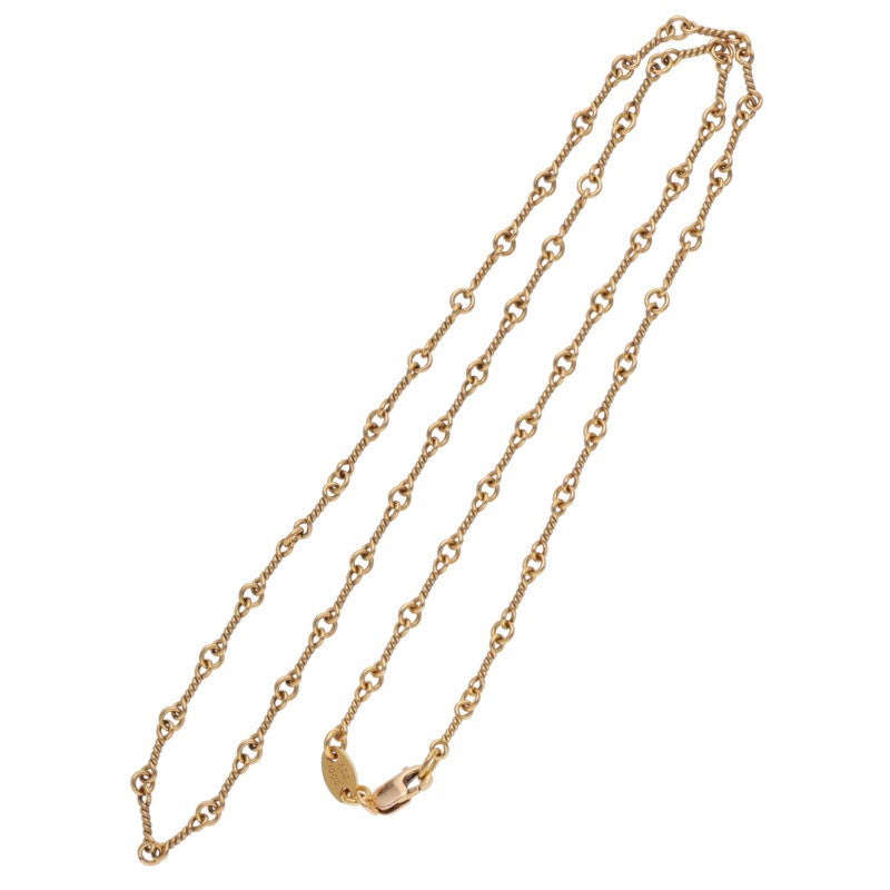 Chrome Hearts 22K Gold Twist Chain Necklace Size 18INCH