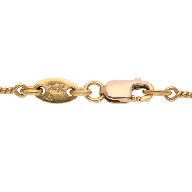Chrome Hearts 22K Gold Twist Chain Necklace Size 18INCH