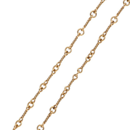 Chrome Hearts 22K Gold Twist Chain Necklace Size 18INCH