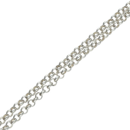 Chrome Hearts 925 Silver Roll Chain Necklace Size 18INCH