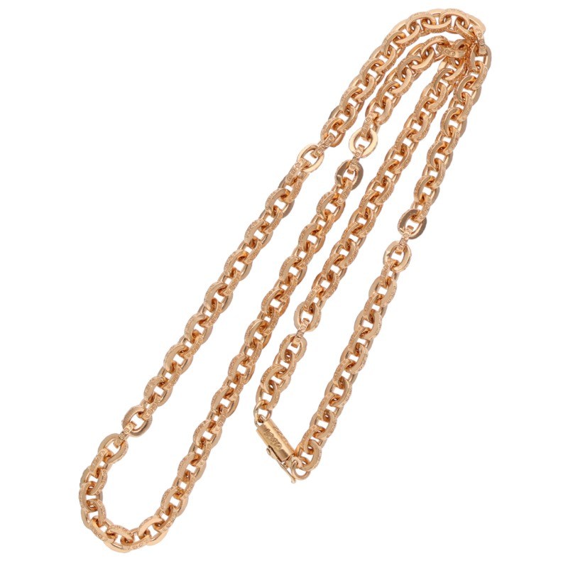 Chrome Hearts 22K Paper Chain Gold Necklace Size 18INCH