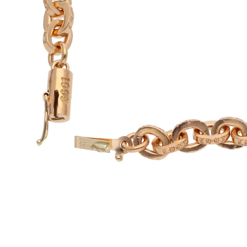 Chrome Hearts 22K Paper Chain Gold Necklace Size 18INCH