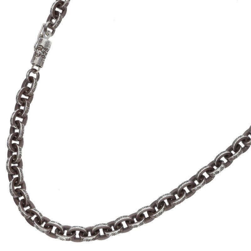 Chrome Hearts 925 Silver Paper Chain Necklace Size 20INCH
