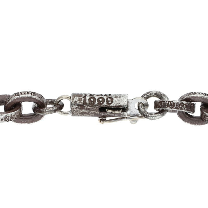Chrome Hearts 925 Silver Paper Chain Necklace Size 20INCH