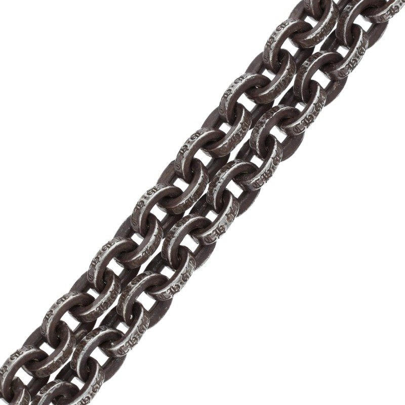 Chrome Hearts 925 Silver Paper Chain Necklace Size 20INCH