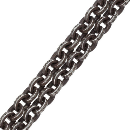 Chrome Hearts 925 Silver Paper Chain Necklace Size 20INCH