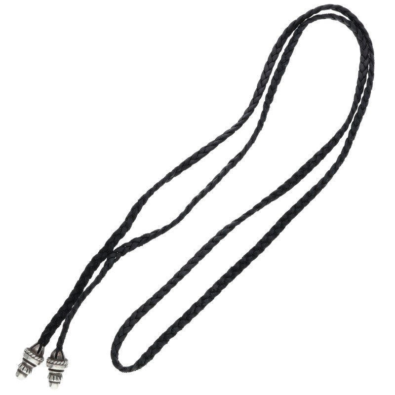 Chrome Hearts Bolo Tip Leather Braid Necklace Size ONE SIZE