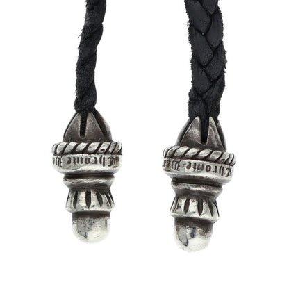 Chrome Hearts Bolo Tip Leather Braid Necklace Size ONE SIZE