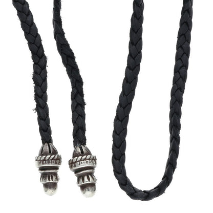 Chrome Hearts Bolo Tip Leather Braid Necklace Size ONE Multi