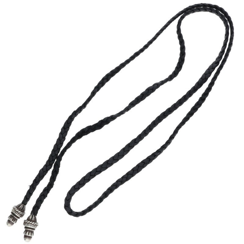 Chrome Hearts Bolo Tip Leather Braid Necklace Size ONE Multi