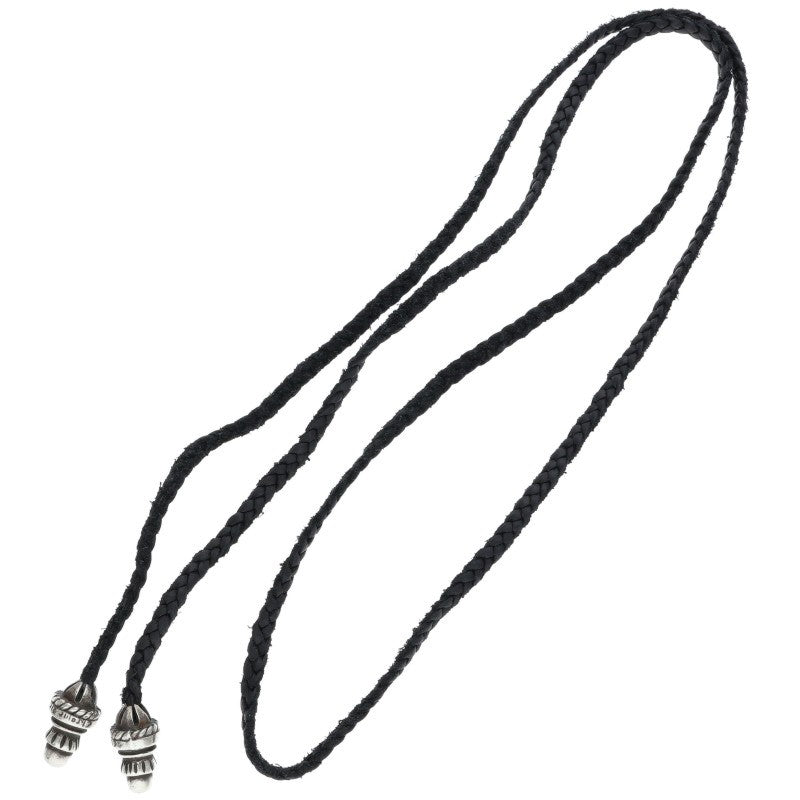 Chrome Hearts Bolo Tip Leather Braid Necklace Size ONE SIZE