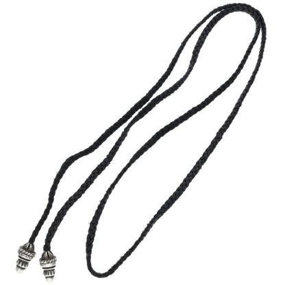Chrome Hearts Bolo Tip Leather Braid Necklace Size ONE SIZE