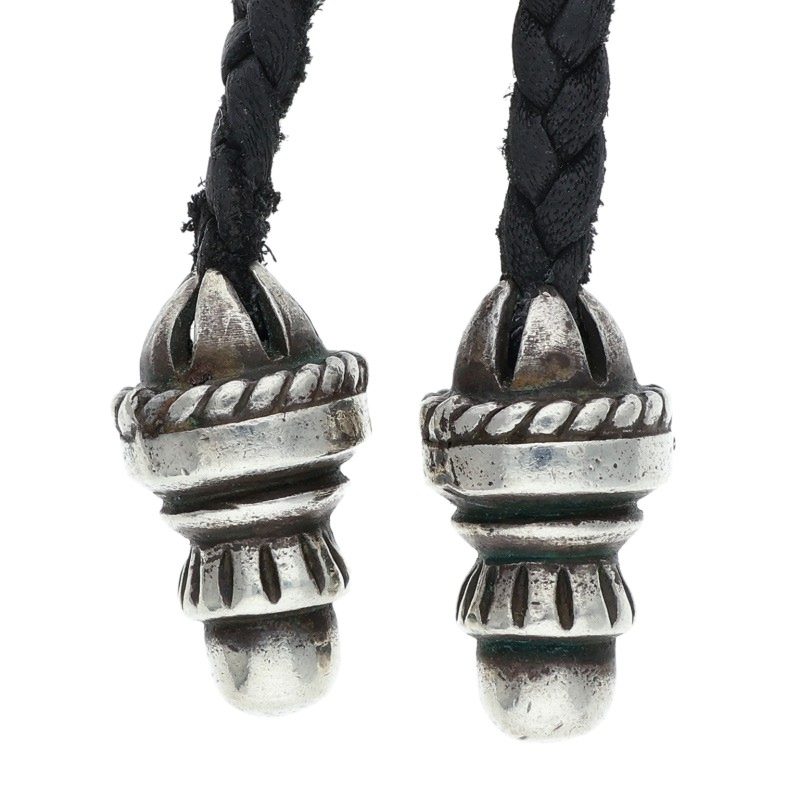 Chrome Hearts Bolo Tip Leather Braid Necklace Size ONE SIZE
