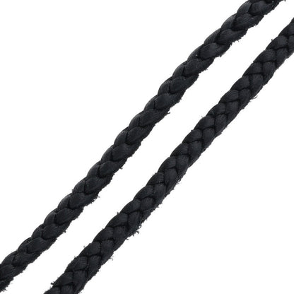 Chrome Hearts Bolo Tip Leather Braid Necklace Size ONE SIZE