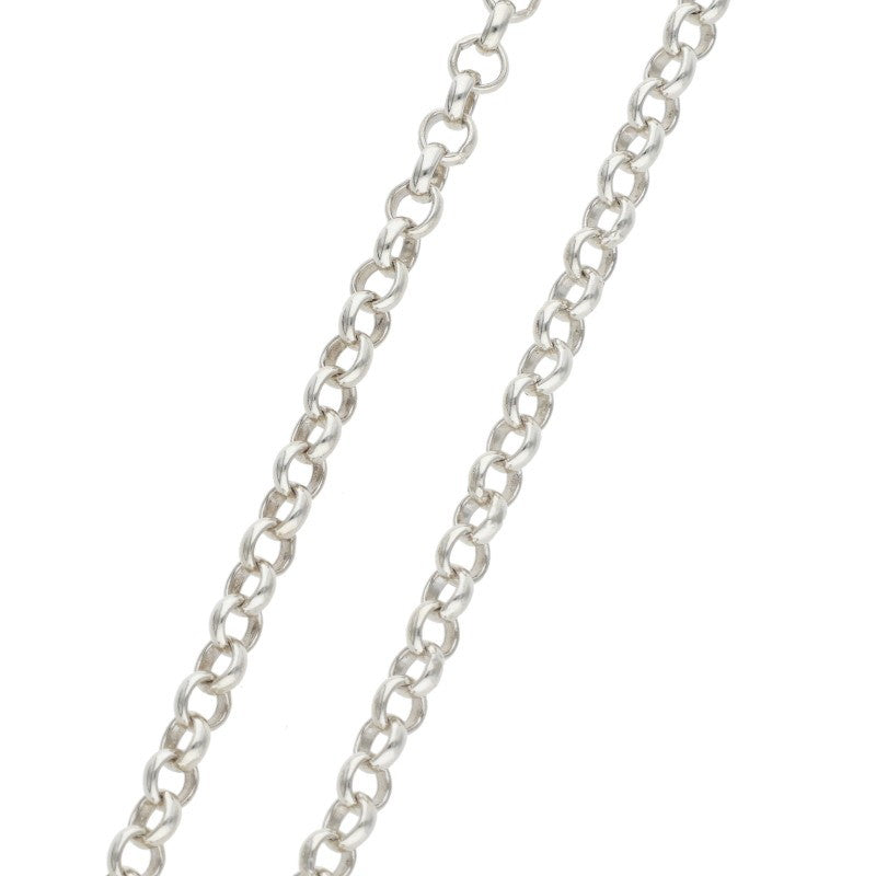 Chrome Hearts 925 Roll Chain Silver Necklace Size 18INCH