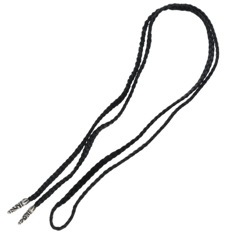 Chrome Hearts Scroll Leather Silver Necklace Size ONE SIZE