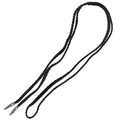Chrome Hearts Scroll Leather Silver Necklace Size ONE SIZE