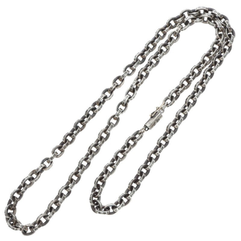 Chrome Hearts 925 Silver Paper Chain Necklace Size 20INCH