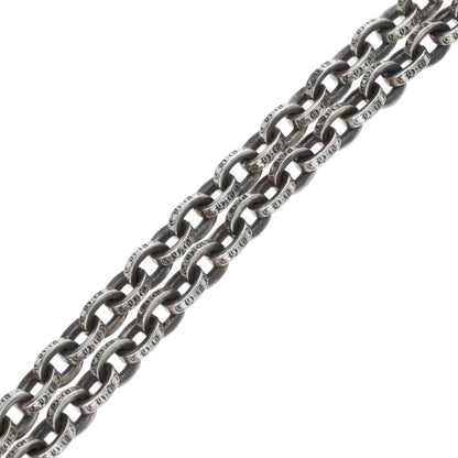 Chrome Hearts 925 Silver Paper Chain Necklace Size 20INCH