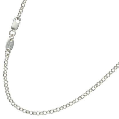 Chrome Hearts Roll Chain Necklace Silver Size 20INCH