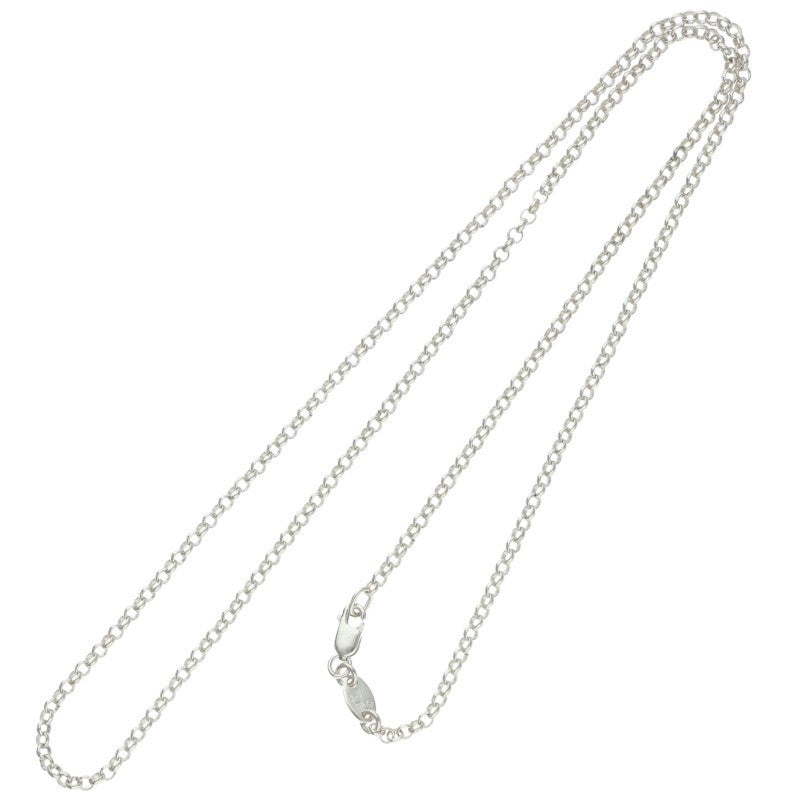 Chrome Hearts Roll Chain Necklace Silver Size 20INCH