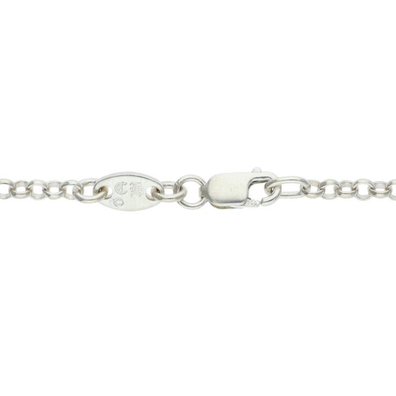 Chrome Hearts Roll Chain Necklace Silver Size 20INCH