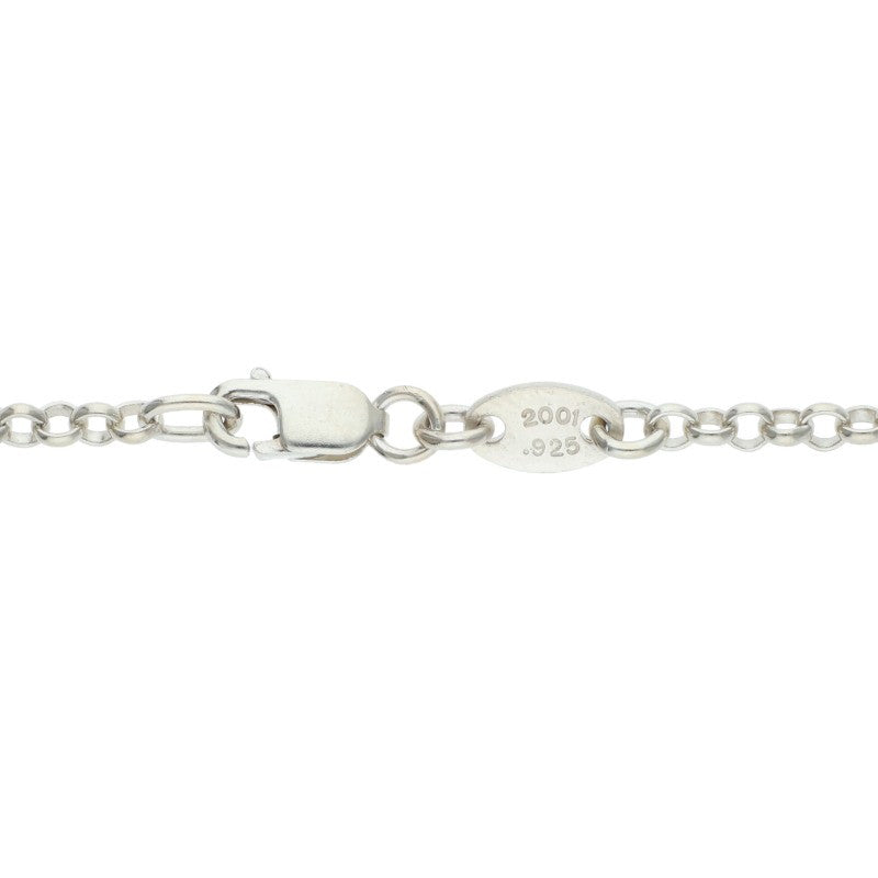 Chrome Hearts Roll Chain Necklace Silver Size 20INCH