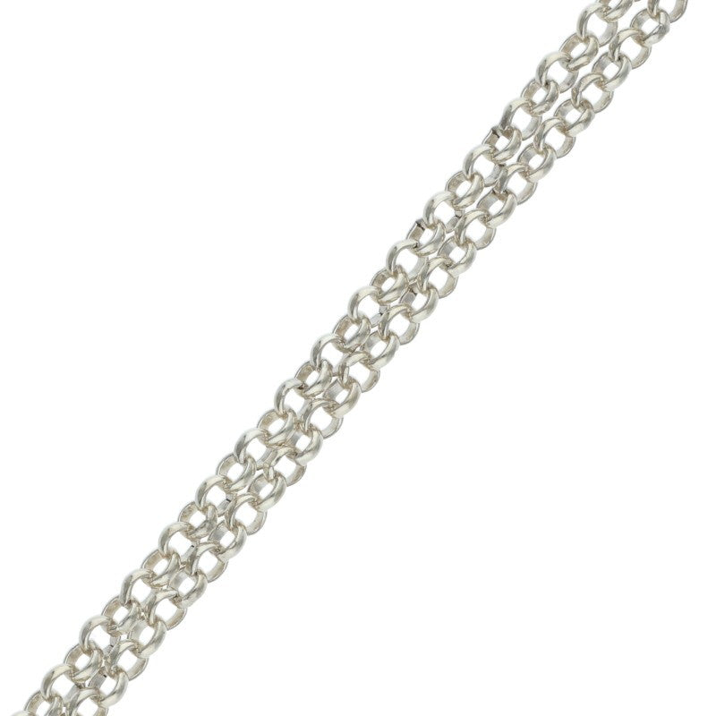 Chrome Hearts Roll Chain Necklace Silver Size 20INCH